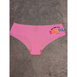 NWT Victoria's Secret Pink Size XXL Lace Edge Cheeky Panty We Are All Equal